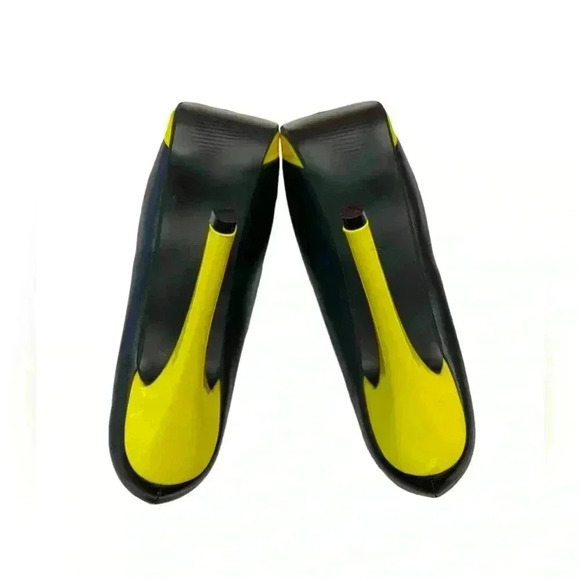 NWOT Wu Ning, Black & Yellow High-Heel Pole Dance Shoes, 39 👠 - Picture 6 of 9